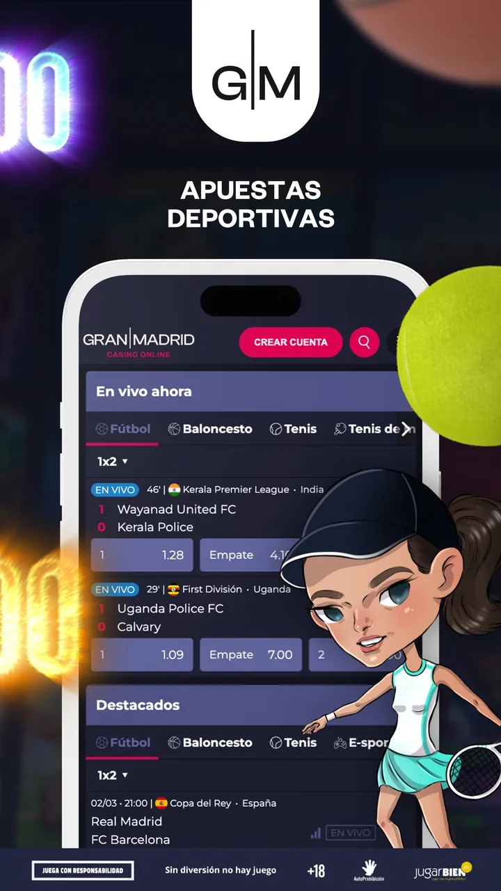 Captura oficial de la app de Casino Gran Madrid en la App Store española