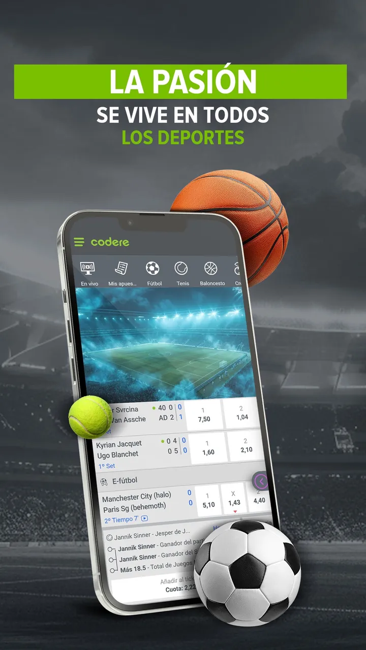 Captura oficial de la app de Codere en la App Store española
